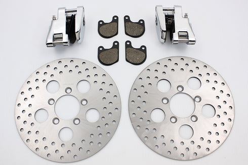 V-Twin Front Dual Disc Calipers and 10 inch Disc Kit - 23-0259