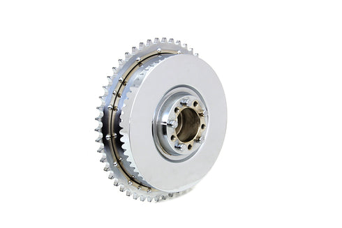 V-Twin Cast Rear Mechanical Brake Drum Chrome - 23-0291