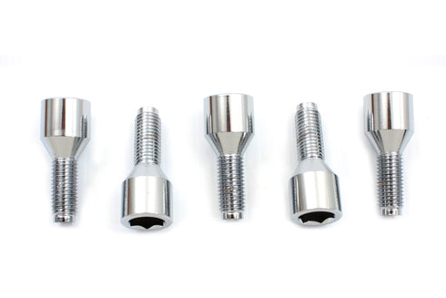 V-Twin Brake Drum Wheel Lug Set Chrome - 23-0440