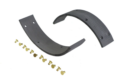 Duro Rear Brake Shoe Linings with Rivets - 23-0504