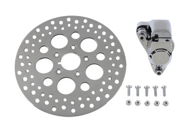 V-Twin Chrome Front Left Side Caliper and 11-1/2 inch Disc Kit - 23-0541