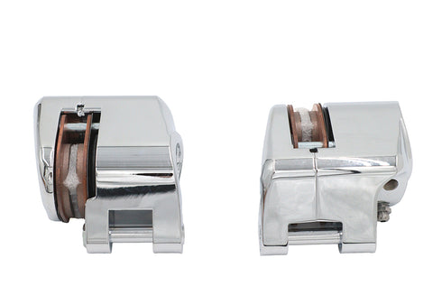 Duro Chrome 1-Piston Front Brake Caliper Set - 23-0550