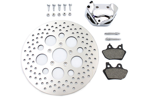 V-Twin 11.5 inch Chrome Front Caliper Kit - 23-0561