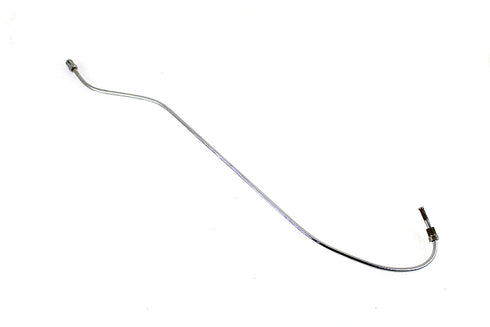 V-Twin Steel Rear Brake Line Chrome - 23-0701