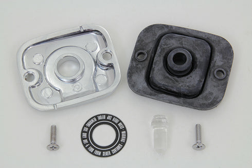 Edart Front Master Cylinder Cover Smooth Chrome - 23-0779