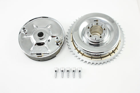 V-Twin Rear Mechanical Brake Drum Kit Chrome - 23-0877