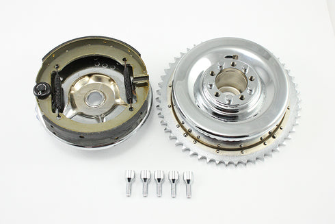 V-Twin Rear Mechanical Brake Drum Kit Chrome - 23-0877