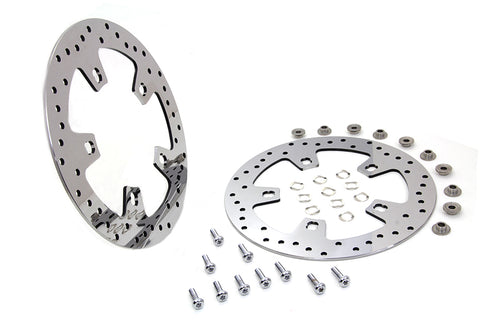 Duro Duro 11.8 inch Front Brake Disc Set Polished - 23-0906