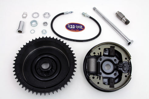 V-Twin Rear Brake Drum Assembly Black - 23-0930