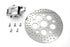 V-Twin Chrome Front 4 Piston Caliper and 11-1/2 inch Disc Kit - 23-0989