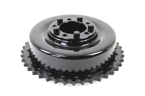 V-Twin Rear Brake Drum Black with Sprocket - 23-1017