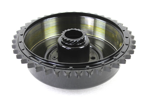 V-Twin Rear Brake Drum Black with Sprocket - 23-1017