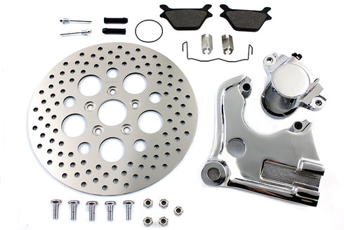 V-Twin Chrome Rear Caliper and 11-1/2 inch Disc Kit - 23-1089