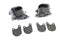 Edart Black Front 1 Piston Caliper Set - 23-1122
