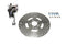 V-Twin Chrome Rear Single Piston Caliper and 11-1/2 inch Disc Kit - 23-1150