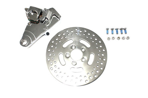 V-Twin Chrome Rear Single Piston Caliper and 11-1/2 inch Disc Kit - 23-1150