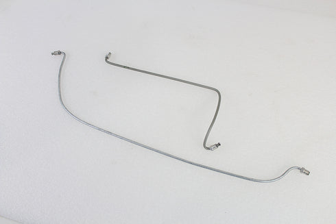 Edart Steel Rear Brake Line Set Zinc Plated - 23-1326