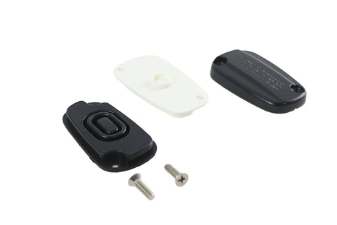 V-Twin Brake Master Cylinder Cover Kit Black - 23-1657