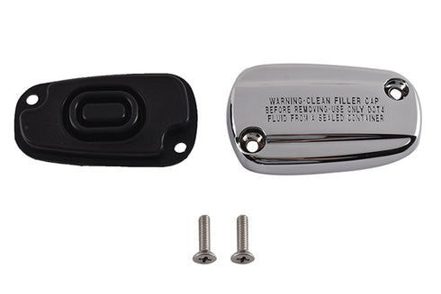 V-Twin Brake Master Cylinder Cover Kit Chrome - 23-1666