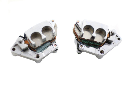 V-Twin Chrome Front 2 Piston Caliper Set - 23-1668