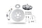 V-Twin Rear Banana Caliper and 10 inch Disc Kit - 23-2211