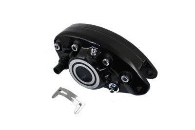 Edart Black Rear 1 Piston Banana Caliper with Bullseye - 23-2217