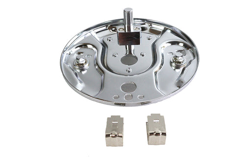 Edart Rear Hydraulic Brake Backing Plate Chrome - 23-3022