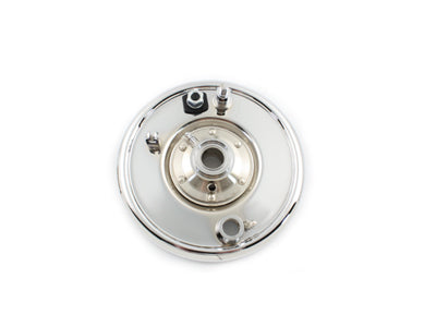 V-Twin Front Mechanical Brake Backing Plate Chrome - 23-3076