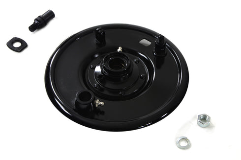 V-Twin Front Mechanical Brake Backing Plate Black - 23-3077