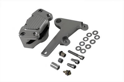 Belt Drive LTD. Anodized Front 2 Piston Caliper with Bracket - 23-4503