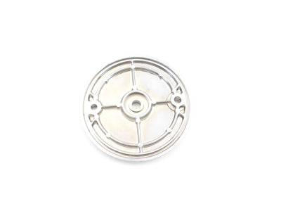 V-Twin Rear Mechanical Brake Backing Plate Chrome - 23-9013