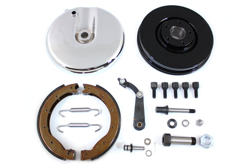 V-Twin Front Brake Backing Plate Kit Polished - 23-9223