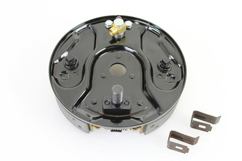 Motorshop Rear Hydraulic Brake Backing Plate Kit Black - 23-9241