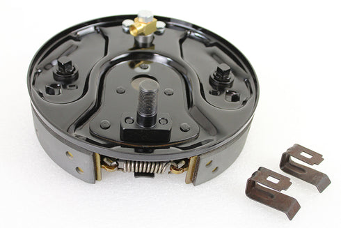 Motorshop Rear Hydraulic Brake Backing Plate Kit Black - 23-9241