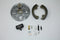 Motorshop Rear Hydraulic Brake Backing Plate Kit Chrome - 23-9247