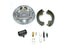 Motorshop Rear Hydraulic Brake Backing Plate Kit Chrome - 23-9247