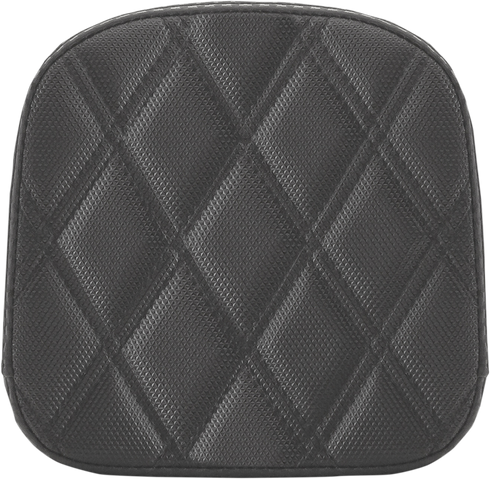 SADDLEMEN Sissy Bar Pad - Lattice Stitched - Black 0407SDC
