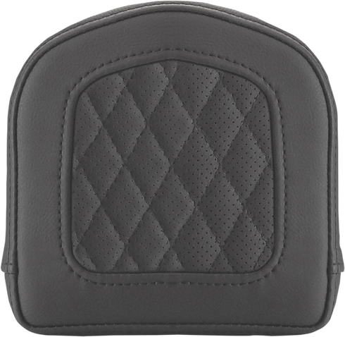 SADDLEMEN Sissy Bar Pad - Lattice Stitched - Black 0408SM