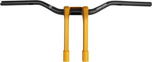 PERFORMANCE MACHINE (PM) Phatbar & Riser Kit - External Wiring - 9" - Gold Ops 0208-2186M-SMG