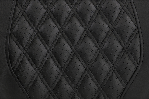 SADDLEMEN Tour-Pak® Backrest Pad - RoadSofa - Lattice Stitched Seat - Black - FL '14-'23 814-07-15000