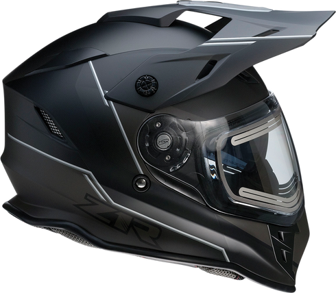 Z1R Range Snow Helmet - Bladestorm - Electric - Dual Pane - Black/White - Large 0101-14050