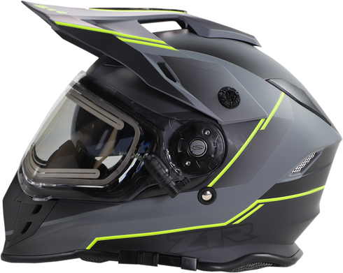 Z1R Range Snow Helmet - Bladestorm - Electric - Dual Pane - Gray/Black/Hi-Viz Yellow - Large 0101-14068