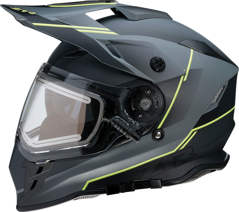 Z1R Range Snow Helmet - Bladestorm - Electric - Dual Pane - Gray/Black/Hi-Viz Yellow - Small 0101-14066