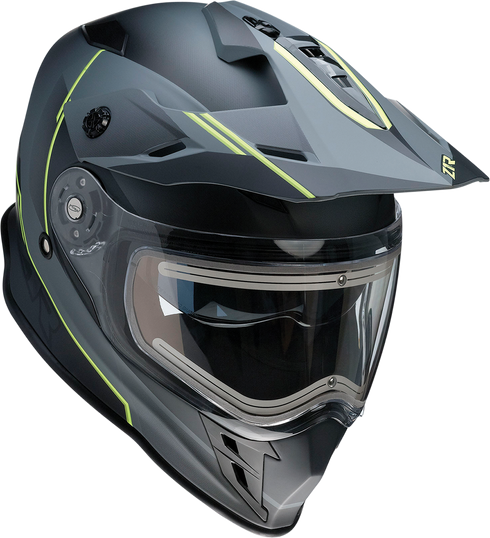 Z1R Range Snow Helmet - Bladestorm - Electric - Dual Pane - Gray/Black/Hi-Viz Yellow - Small 0101-14066