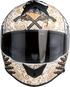Z1R Warrant Helmet - Sombrero - White/Gold - XS 0101-14164
