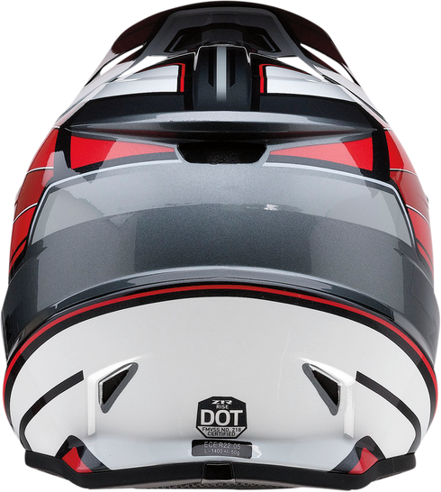Z1R Rise Helmet - MC - Red/Gray - XL 0110-7212
