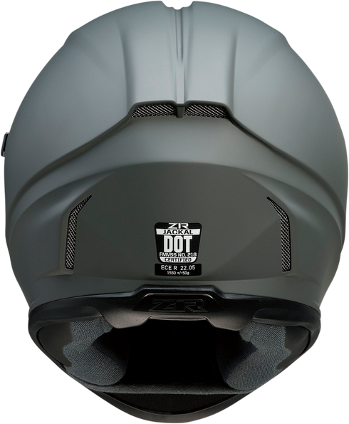 Z1R Jackal Helmet - Primer Gray - Smoke - Large 0101-14002