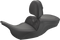 SADDLEMEN Roadsofa™ Carbon Fiber Seat - w/ Backrest - Smooth - FLH/FLT '97-'07 897-07-185BR