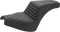 SADDLEMEN Step-Up Seat - Front Tuck-n'-Roll/Rear Lattice Stitch - Black - Chief I21-04-176