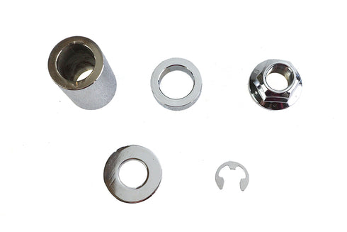 Colony Rear Axle and Nut Spacer Kit Smooth Style Chrome - 2335-5